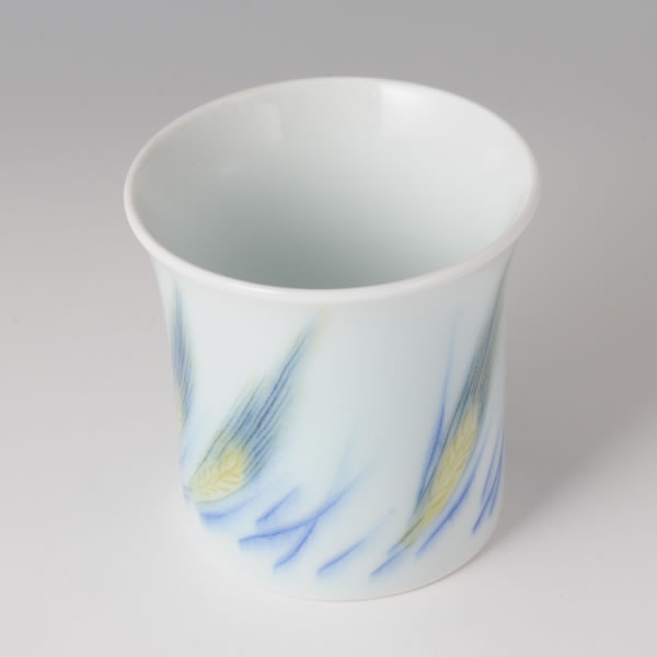 MUGIMON DONKI (Sake Cup with Wheat design) Arita ware