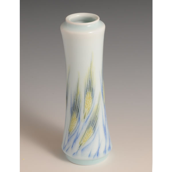 MUGIMON SHOKABIN (Flower Vase with Wheat design) Arita ware