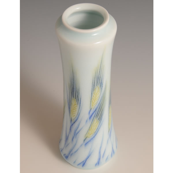 MUGIMON SHOKABIN (Flower Vase with Wheat design) Arita ware