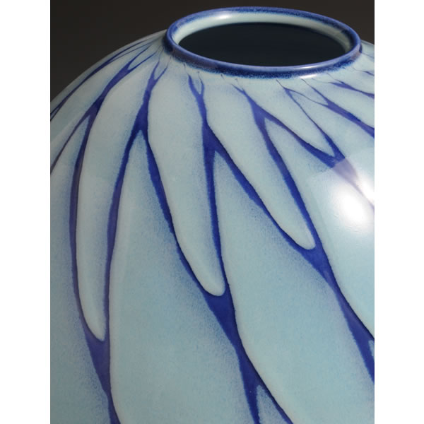 AIZOME TSUBO (Jar with Indigo-glazed dyeing) Arita ware