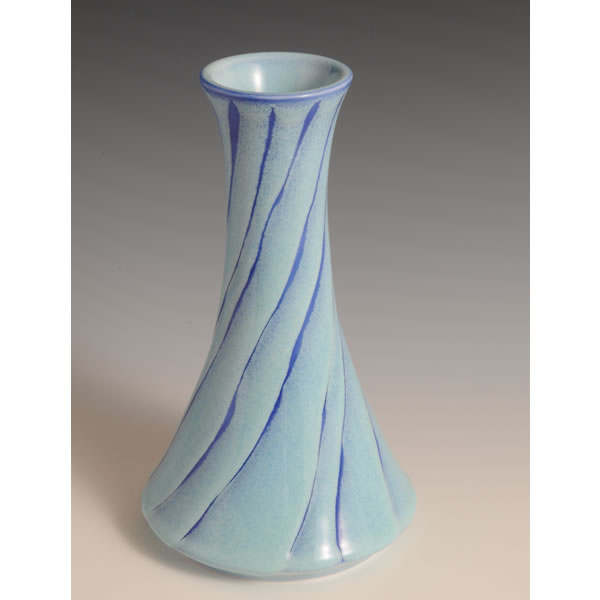 AIZOME HANAIRE (Flower Vase with Indigo-glazed dyeing A) Arita ware