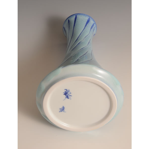 AIZOME HANAIRE (Flower Vase with Indigo-glazed dyeing A) Arita ware