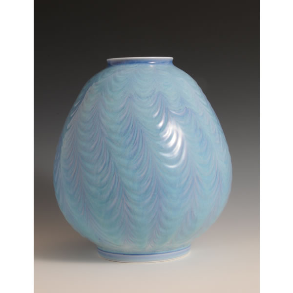 AIZOME HORIKABIN (Flower Vase with Indigo-glazed dyeing) Arita ware