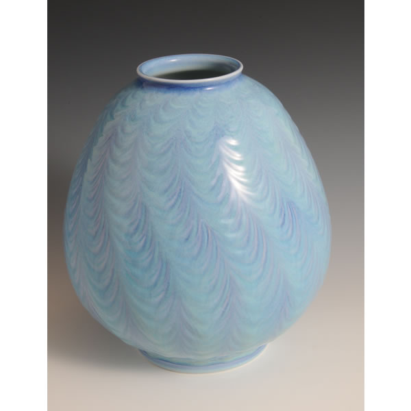 AIZOME HORIKABIN (Flower Vase with Indigo-glazed dyeing) Arita ware