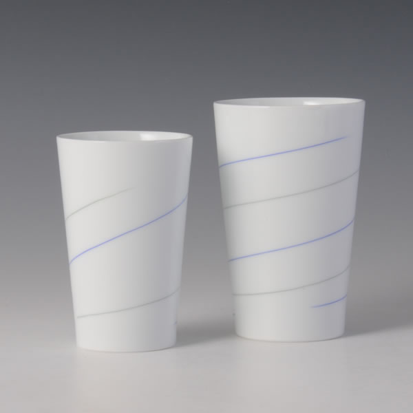 SENZOGAN FREECUP (Cups with Line Inlay decoration B) Arita ware