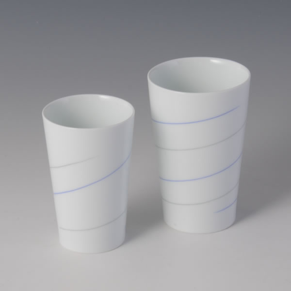 SENZOGAN FREECUP (Cups with Line Inlay decoration B) Arita ware