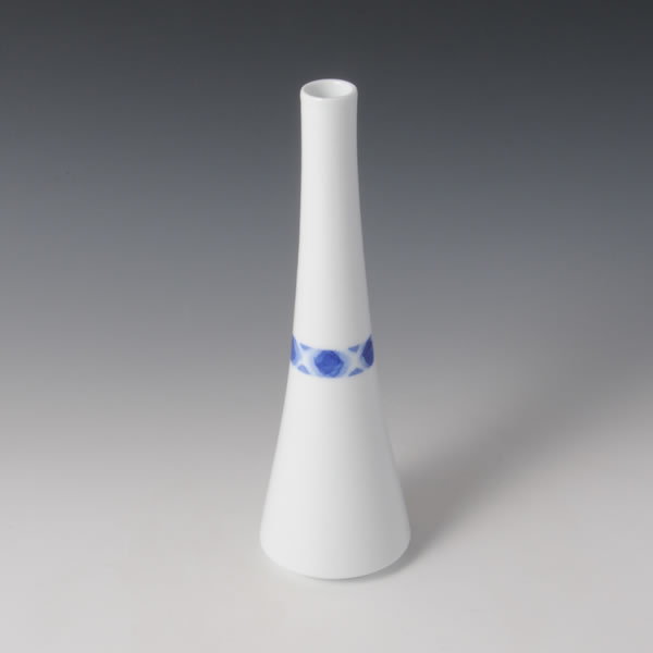 WASHIZOME BOKASHIMON KAKI (Flower Vase with gradation design) Airta ware