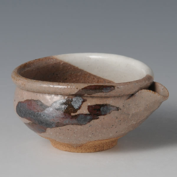 EGARATSU HAKEME KATAKUCHI (Decorated Karatsu Spouted Bowl with Brush Marks) Karatsu ware