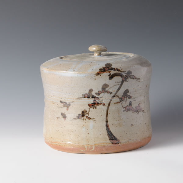 EKARATSU MIZUSASHI (Decorated Karatsu Fresh-water Jar with brush) Karatsu ware