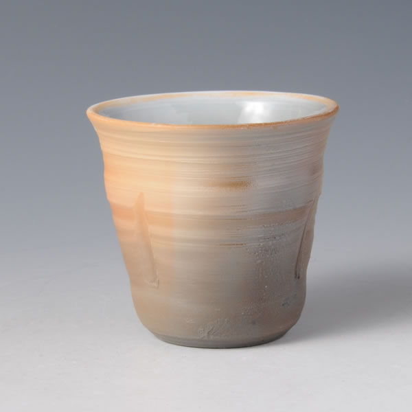 YAKISHIME GUINOMI (High-fired unglazed Sake Cup C) Karatsu ware