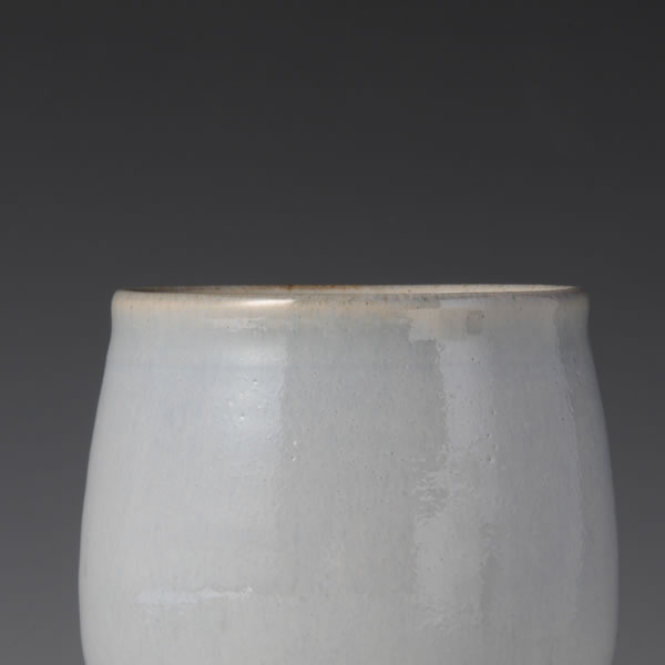 KARATSU TOMAYU WINE GOBLET (Goblet with Wisteria-colored glaze) Karatsu ware