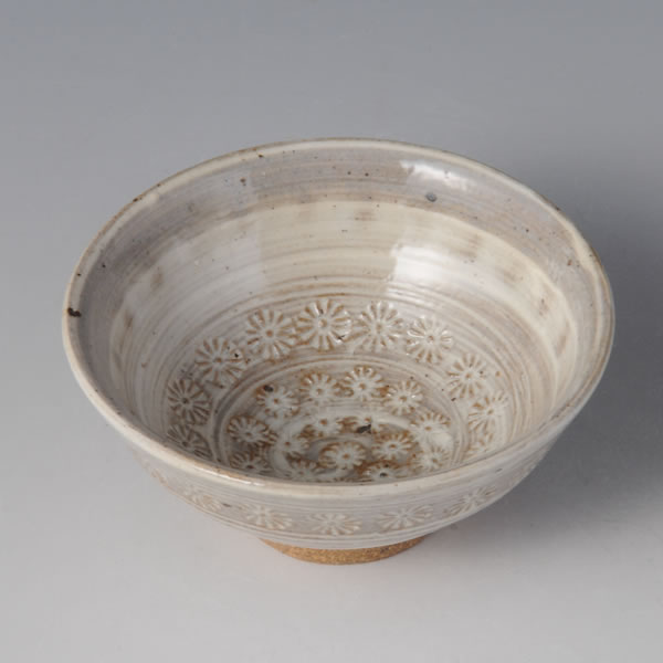 MISHIMAKARATSU GUINOMI (Sake Cup of Mishima type) Karatsu ware