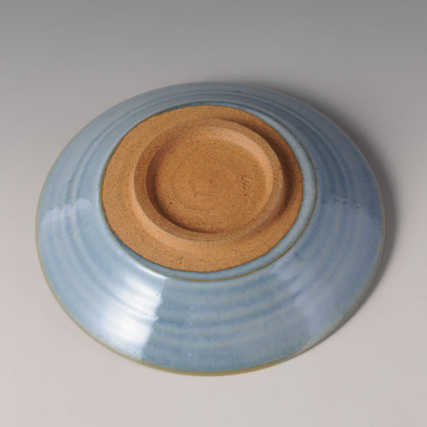 KARATSU TOMAYU HIRAZARA (Plate with Wisteria-colored glaze) Karatsu ware