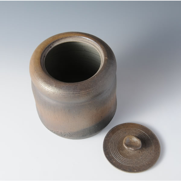 KARATSUYAKISHIME MIZUSASHI (High-fired unglazed Fresh-water Jar) Karatsu ware