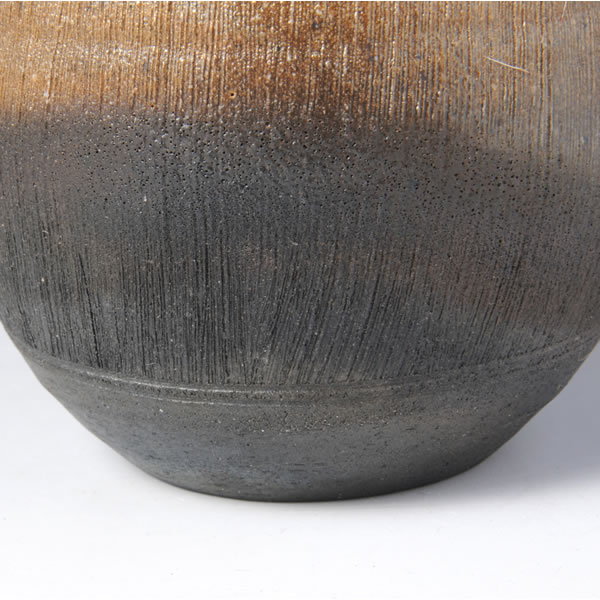 KARATSU YAKISHIME HANAIRE (High-fired unglazed Flower Vase B) Karatsu ware