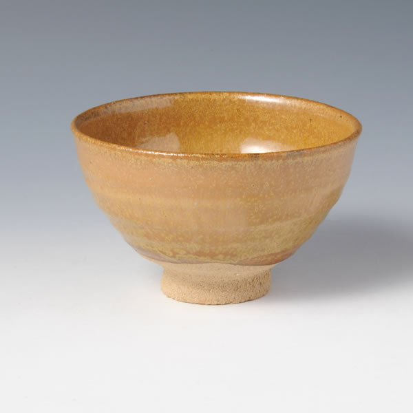 KARATSU KINSHAYU CHAWAN (Tea Bowl with Golden Crystal glaze) Karatsu ware