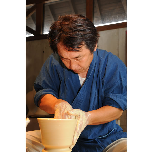 SEIJIKAKEWAKE SAKURA OZARA (Celadon Large Plate with Cherry Blossoms design) Nabeshima ware