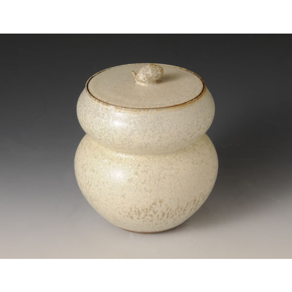 FUYUGINGA MIZUSASHI HISAGO (Fresh-water Jar in the shape of gourd with Winter Galaxy glaze)