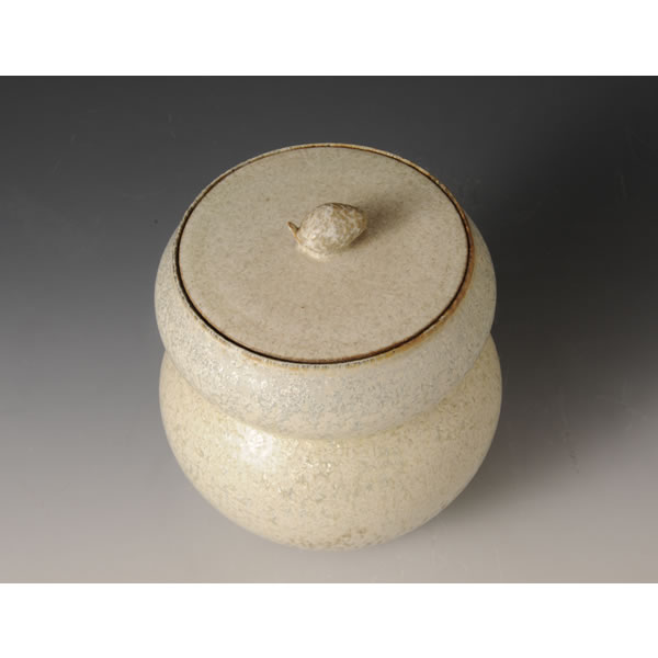 FUYUGINGA MIZUSASHI HISAGO (Fresh-water Jar in the shape of gourd with Winter Galaxy glaze)