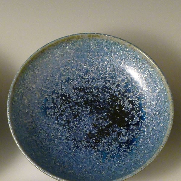 NATSUGINGA FUKAZARA (Deep Plate with Summer Galaxy glaze)