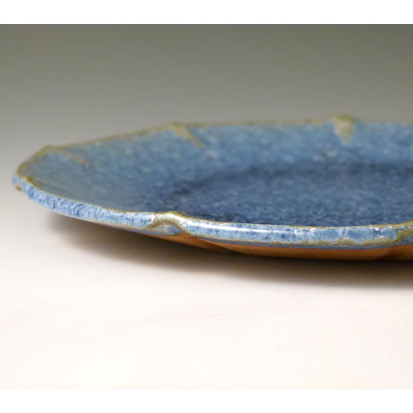 NATSUGINGA HIMAWARIZARA (Medium-sized Plate with Summer Galaxy glaze)