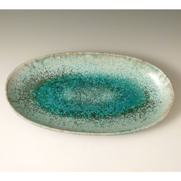 HARUGINGA DAENZARA (Plate with Spring Galaxy glaze)