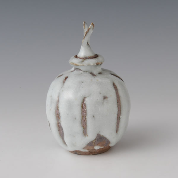 HAKUYUSAI KAZARIKOTSUBO (Jar with White glaze decoration) Kyoto ware