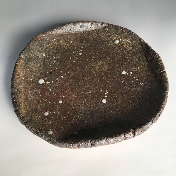 YAKISHIME OZARA (High-fired unglazed Plate)