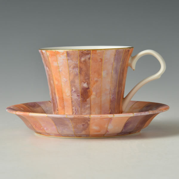 SAISHIKIKINSAI CUP (Cup with overglaze enamel and gold decoration E) Kutani ware