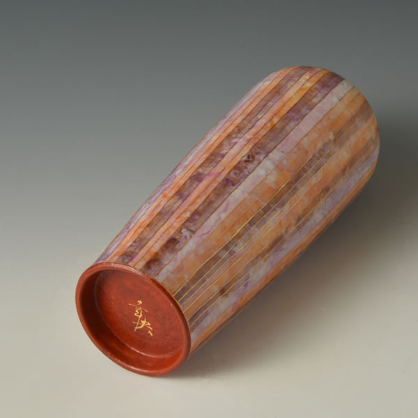 SAISHIKIKINSAI KAKUBACHI (Bowl with overglaze enamel and gold decoration B) Kutani ware