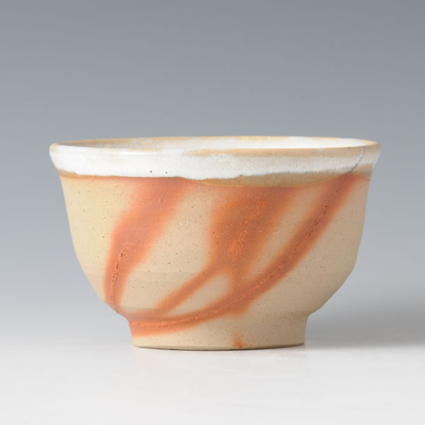 HAIYU SENCHAWAN (Teacup with Ash glaze) Bizen ware