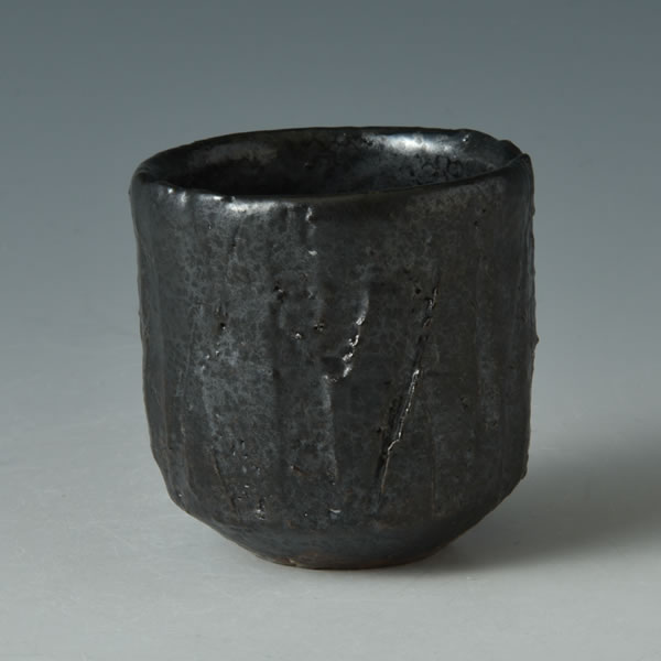HAGI KURO GUINOMI (Black Sake Cup G) Hagi ware