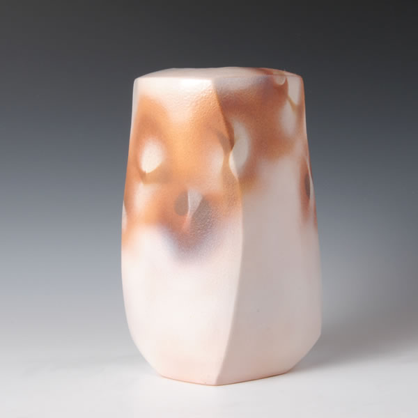MENTORIENSAI TSUBO (Faceted Jar with Flame Mark decoration)