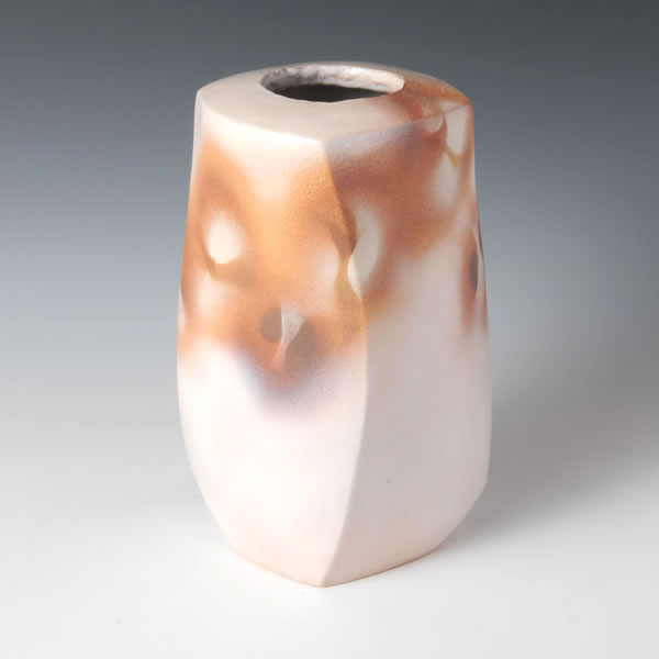 MENTORIENSAI TSUBO (Faceted Jar with Flame Mark decoration)
