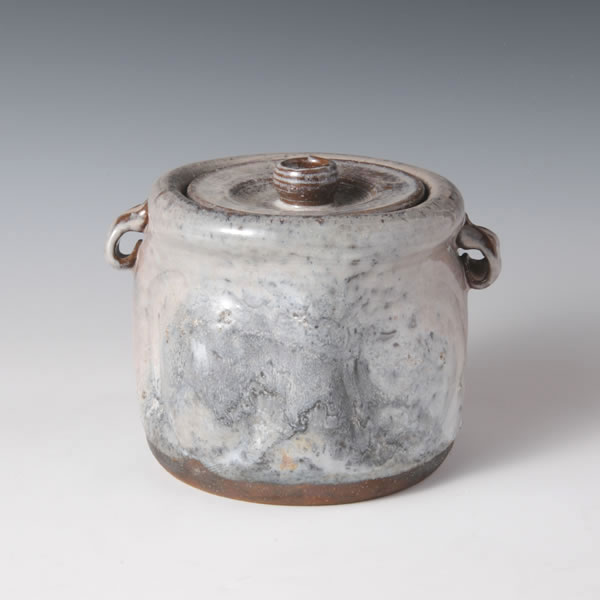 HAIKABURI MIZUSASHI (Fresh-water Jar with Natural Ash glaze) Hagi ware