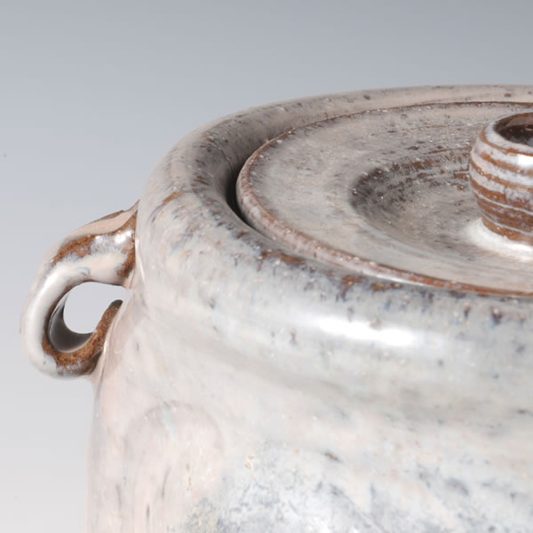 HAIKABURI MIZUSASHI (Fresh-water Jar with Natural Ash glaze) Hagi ware