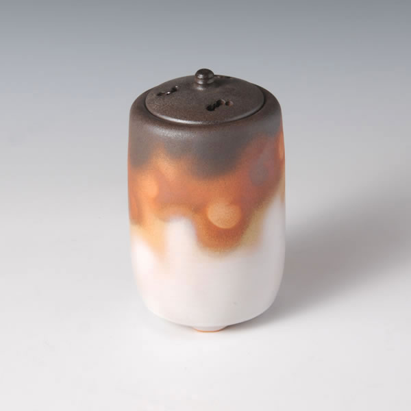 ENSAI KORO (Incense Burner with Flame Mark decoration A) Hagi ware