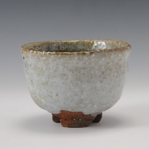 HAIKABURI CHAWAN (Tea Bowl with Natural Ash glaze) Hagi ware