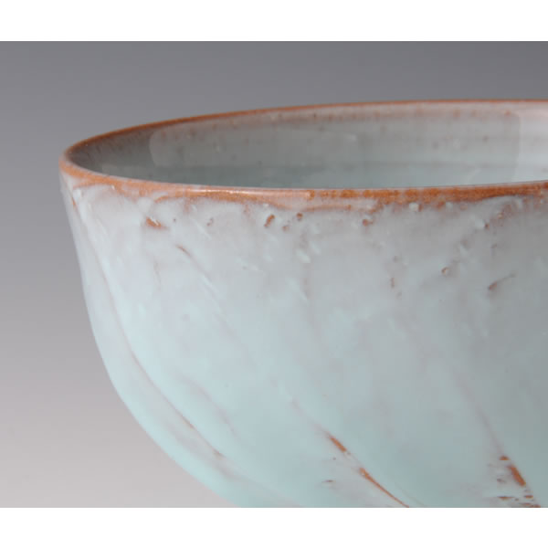 TANSEIYU CHAWAN (Tea Bowl with Pale Blue glaze) Hagi ware