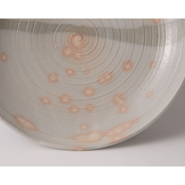 HAGIKOHIKI ZARA (Plate with White Slip glaze) Hagi ware