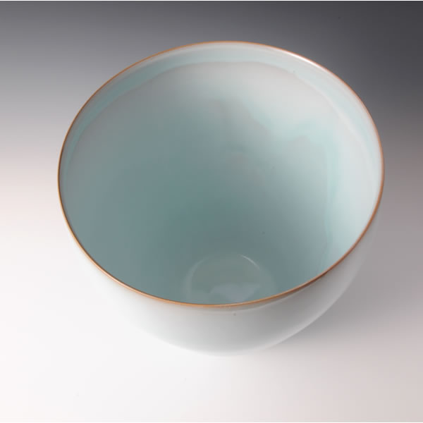 TANSEIYU KAKI (Flower Vase with Pale Blue Glaze B) Hagi ware