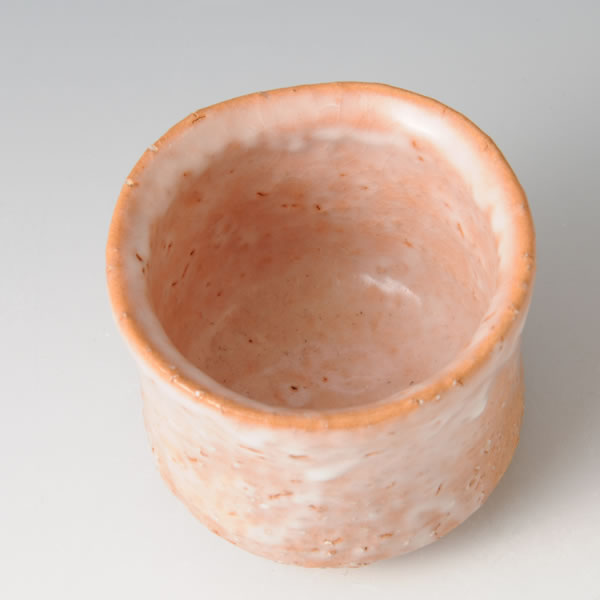 BENIHAGI GUINOMI (Light Pink Sake Cup E) Hagi ware