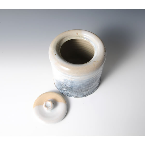 HAGIHAIKABURI MIZUSASHI (Hagi Fresh-water Jar with Natural Ash glaze) Hagi ware