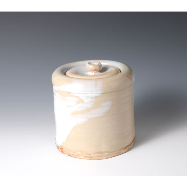 HAGIHAIKABURI MIZUSASHI (Hagi Fresh-water Jar with Natural Ash glaze) Hagi ware
