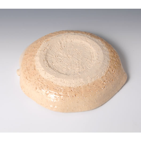 ONIHAGIHAGATAZARA (Rouch texture Hagi ware Leaf shaped Plate) Hagi ware