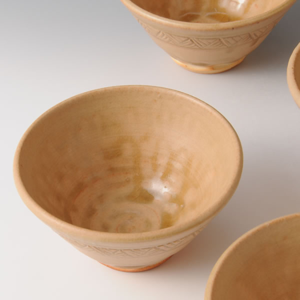 IRABOYU KOBACHI (Five Bowls with Irabo glaze B)