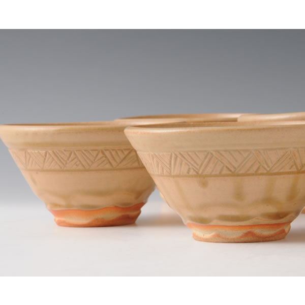 IRABOYU KOBACHI (Five Small Bowls with Irabo glaze B)