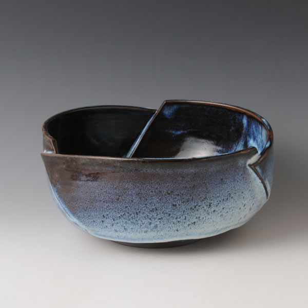 WARAYU FUKABACHI (Deep Bowl with Straw glaze) Hagi ware