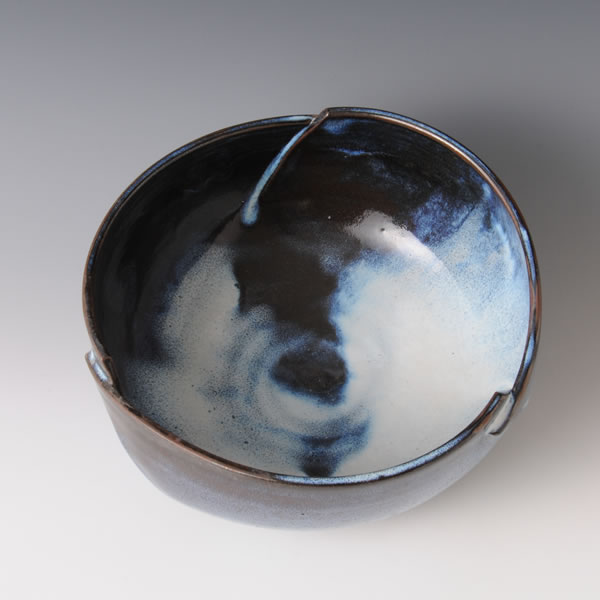 WARAYU FUKABACHI (Deep Bowl with Straw glaze) Hagi ware