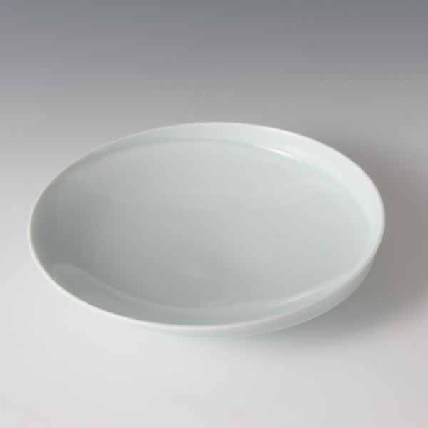 SEIHAKUJI HACHI (White Porcelain Bowl with Pale Blue glaze C) Arita ware